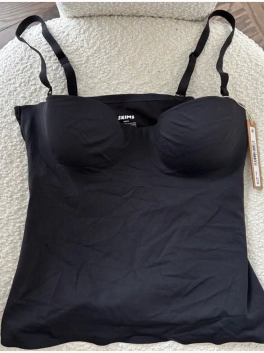 SKIMS CONTOUR LIFT UNDERWIRE TANK TOP ONYX BLACK S SMALL NEW NWT